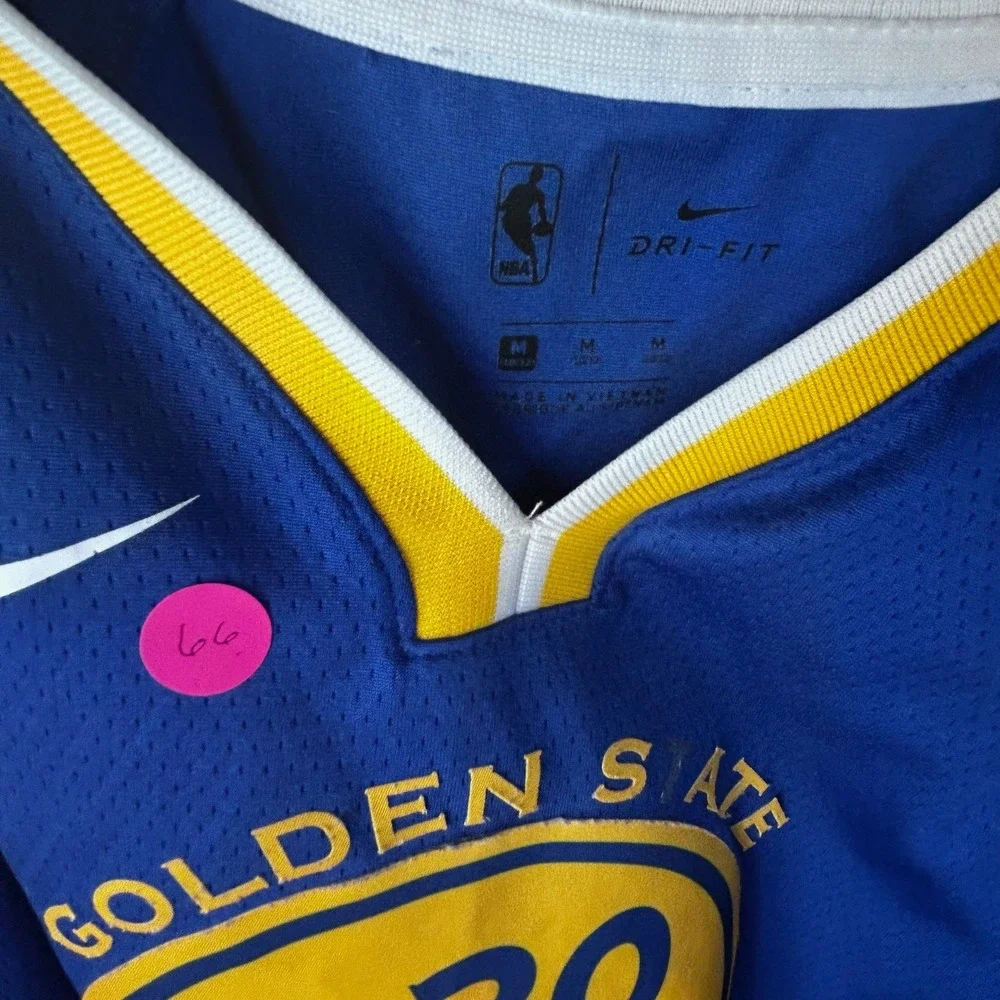 Nike Stephen Curry Golden State Warriors NBA Jersey Youth M Blue 30 Swingman‎